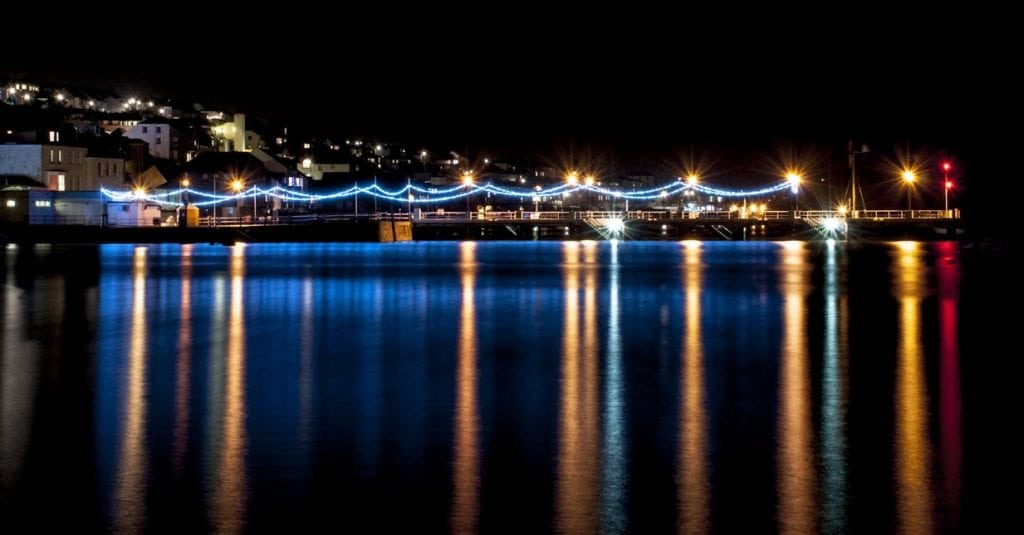 Falmouth Town Christmas Lights Switch on